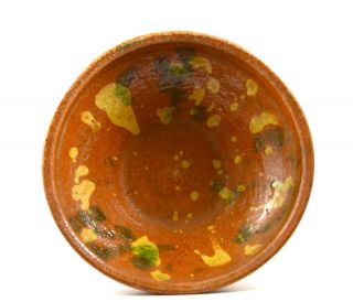 A Large Glazed Pottery Plate - From A Shipwreck Of The Spanish Armada