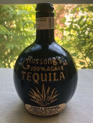 Vintage Hussong’s 100 Agave Tequila 750ml /jug /bottle /empty Preowned/ Good