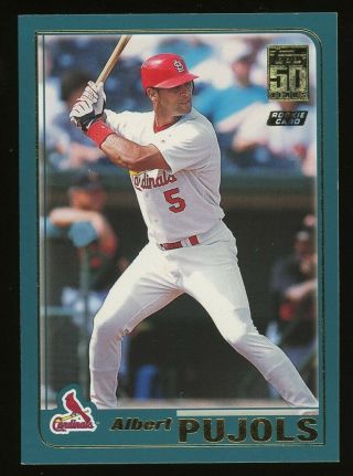 2001 Albert Pujols Topps Traded Rookie Rc T247 Future Hall Of Fame