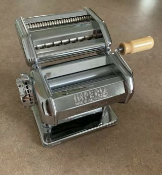 Vintage Imperia Pasta Maker Machine - Stainless Steel Made In Italy Mod.  S.  104