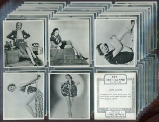 Tobacco Card Set,  Ardath,  Real Photographs,  Series 11,  Large,  Film Stars,  Actress,  1939