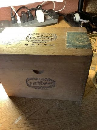 Vintage Ramon Allones Cuba Habana Havana Wood Cigar Box 50 Trumps