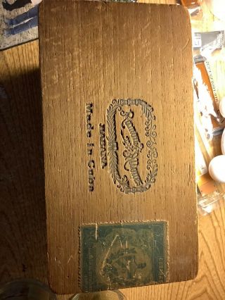 Vintage Ramon Allones Cuba Habana Havana Wood Cigar Box 50 Trumps 2