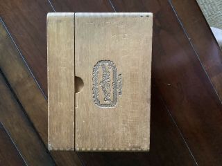 Vintage Ramon Allones Cuba Habana Havana Wood Cigar Box 50 Trumps 3