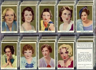 40 Tobacco Cards,  Rothman,  Beauties Of The Cinema,  1939