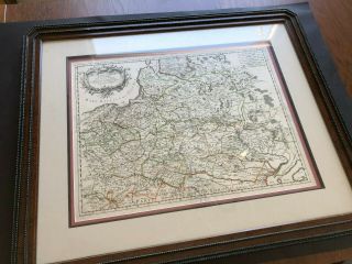 056 Antique 1678 Map Of Poland,  Ukraine,  Lithuania Rossi Sanson Large