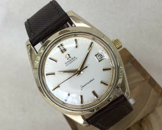 Vintage Omega Seamaster Date Automatic Cal 562 Ref 14763 - 61 Sc Gold Plated Watch