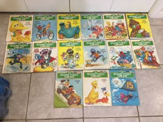 Vintage The Sesame Street Library Books Set Of 15 Volumes 1 - 15 1978