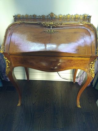 Antique French Louis Secretary Desk Vanity Table P/u Only In Md