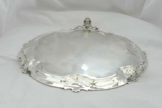 RARE VICTORIAN HM STERLING SILVER 3 FOOTED SALVER 1862 3
