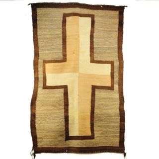 Antique Navajo Saddle Blanket Weaving Rug Ca 1900
