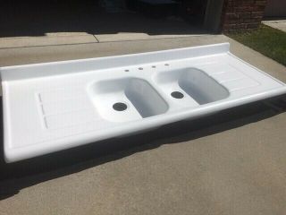 Antique Kitchen Sink - Newly Reglazed Porcelain - From 1925 Sears Kit Home