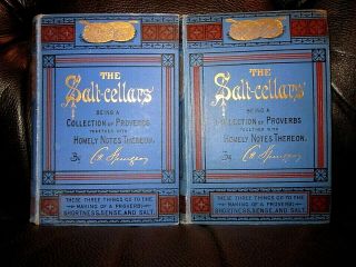 Antique 1889 C.  H Spurgeon The Salt Cellars 2 Vols. ,  4 Other Antique Books