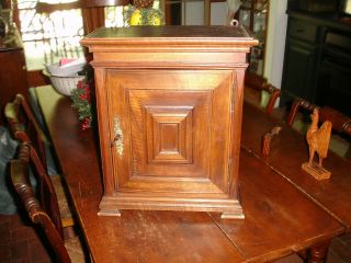An Extremely Rare,  Small Sized,  Pennsylvania Tiger Walnut Wood Cabinet,  Gorgeou