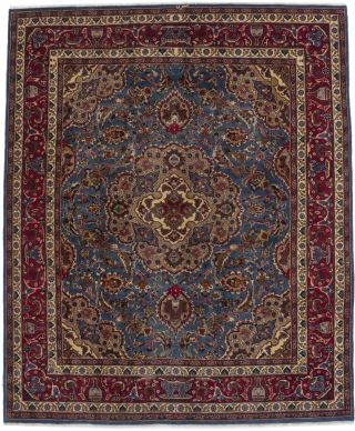 Pictorial Design Semi Antique 8x10 Handmade Oriental Wool Rug Home Décor Carpet