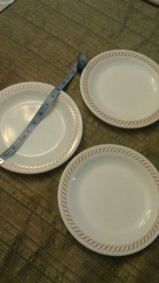 Vintage Pyrex Double Tough Restaurant Ware Milk Glass Dinner Plates