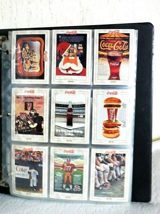 Vintage Coca - Cola Collectors Trading Card Album 198 Cards 18 Coke Caps