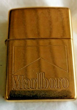 Zippo Promotional " Marlboro " Brass Lighter