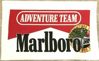 Vintage Marlboro Adventure Team Beach Towel 56 X 35 Advertisement Smoking Logo