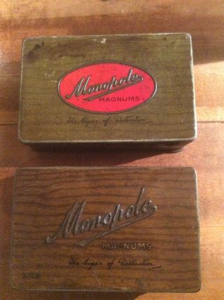 2 X Monopole Magnums Cigar Tobacco Tins Australia