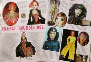 9p History Article - Antique Art Deco French Boudoir Dolls