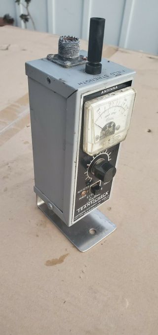 Inline Transicheck Transmitter Power Meter Vintage Ham Radio
