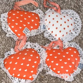 4 1982 American Greetings Vintage Strawberry Shortcake Fabric Ornaments 2