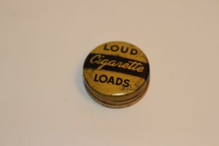 Vintage Cigarette Loads Loud In Yellow Tin 1940 