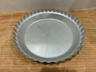 Vintage Wearever 2865 Fluted Aluminum Pie Pan Plate 10 X 1 3/4 Usa
