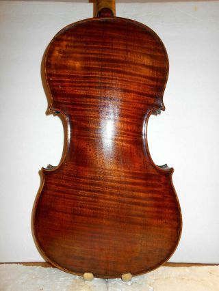 Antique Vintage Old German " Joh.  Bapt.  Schweitzer " 2 Pc.  Back Viola