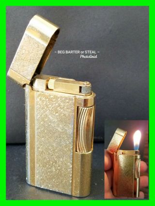 Vintage Zippo Contempo Japan Butane Lighter Gold & Scrolled Design Order
