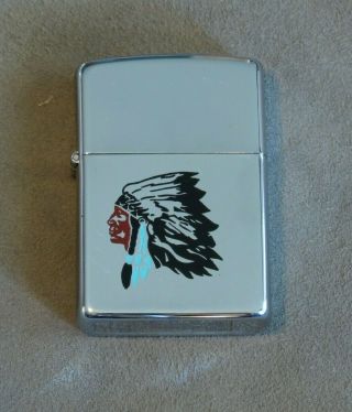 1992 Zippo With Indian Chief Head - Unfired - Rare?