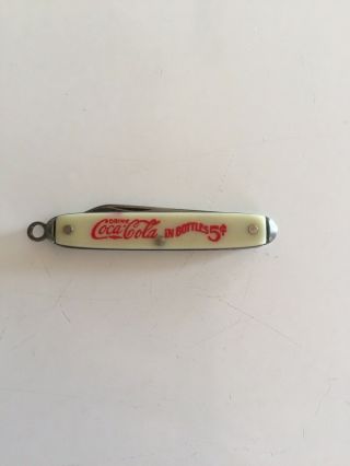 Vintage Coca Cola 5 Cent Bottles Advertising Pocket Knife