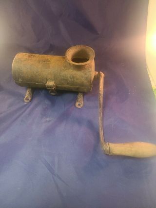 Vintage Antique Hand Crank Cast Iron Tobacco Chopper/shredder/cutter/grinder.