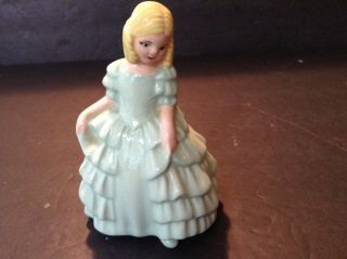 Vintage Holland Mold Southern Bell Girl Figurine Ruffled Dress