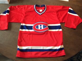 Vintage Montreal Canadiens Ccm Nhl Hockey Jersey Mens Small Sewn Logo