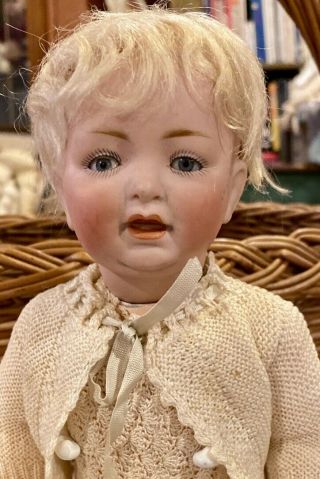 C1911 12” Antique German Kestner 211 Character Toddler Doll W/orig Mohair Wig