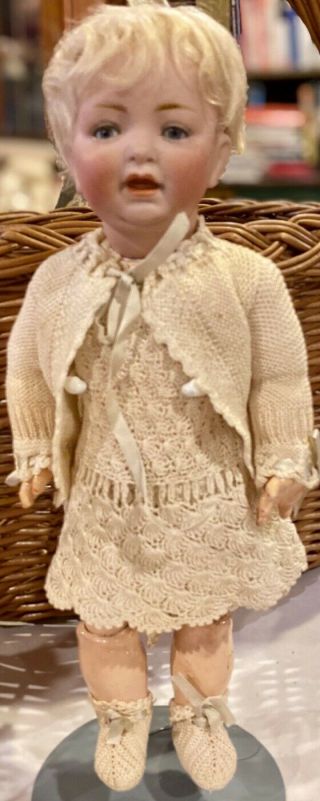 C1911 12” Antique German Kestner 211 Character Toddler Doll w/Orig Mohair Wig 2