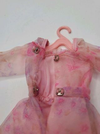 Vintage Barbie Doll 1978 Superstar Era Kissing Dress Sheer Pink Floral 3