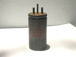 S - 3 Vibrator 12 Volt V - 6 Base Diag.  Da Radiant Corp.  Vintage Antique Tube Radio
