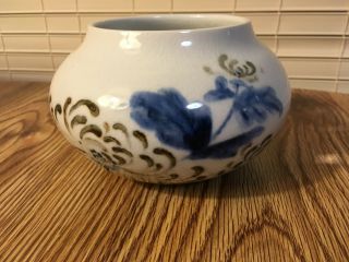 Japanese Studio Pottery Vintage Vase Signed Porcelain