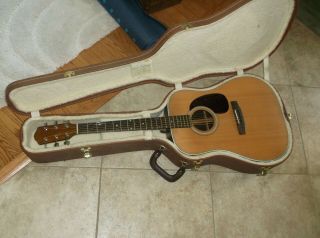 Lo Prinzi Vintage Dreadnaught Acoustic Guitar (martin D35 Style)