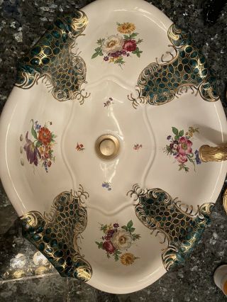Sherle Wagner Hand Painted Gold Plated Sinks (drop In)
