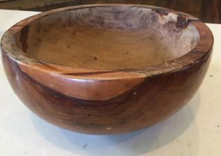 Antique Hawaiian Kou Wood Calabash Bowl