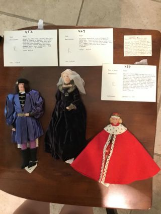 Vintage Liberty Of London Cloth Doll,  King Edward Iv And Elizabeth Of Woodville