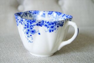 Vintage Shelley England Fine Bone China Dainty Blue Floral Tea Cup Only