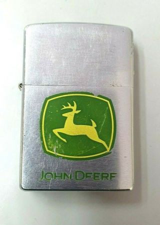 John Deere Green Plate Logo Zippo Lighter