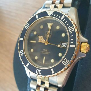 Tag Heuer 1000 Two - Tone Gold Diver 200