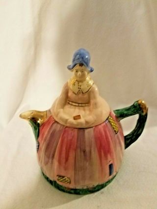 Vintage Shawnee Porcelain Made England Little Old Lady Tea Pot
