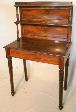 A Wonderful 19th Century Rosewood Ladies Writing Desk With Bookcase